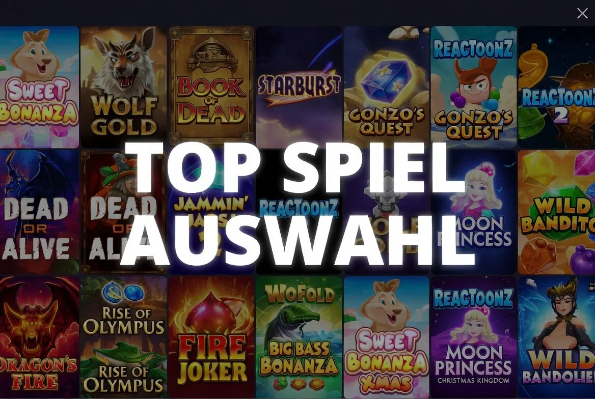 Spielauswahl und Automaten im Test